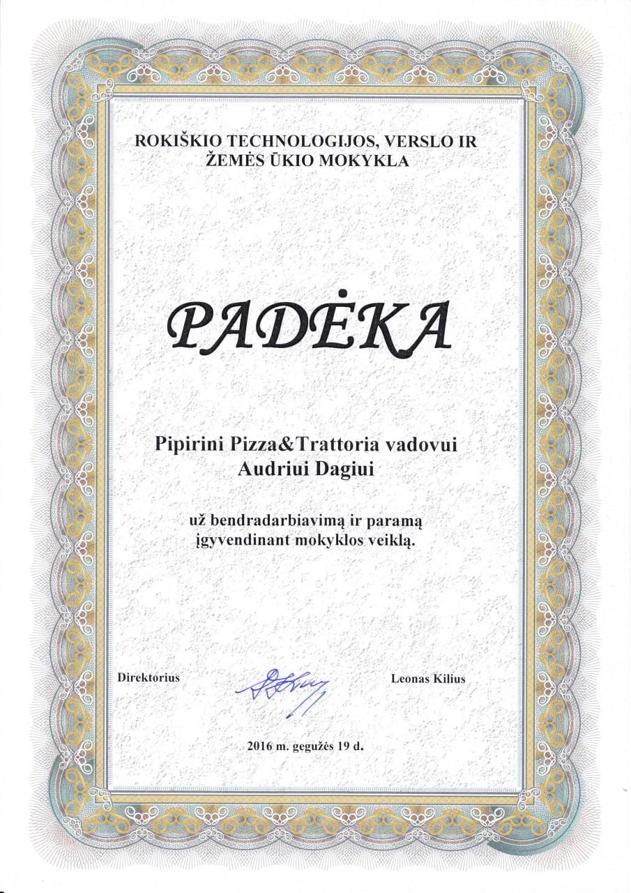 Padeka Pipirini Pizza